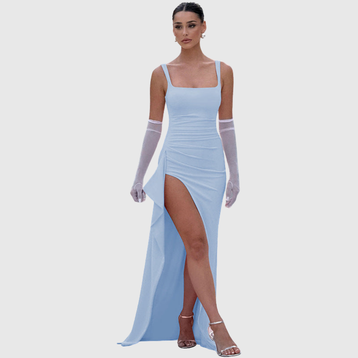 Cell | Elegant Open-Back Maxi Dress