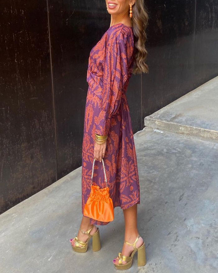 Silvana | Printed Midi Dress
