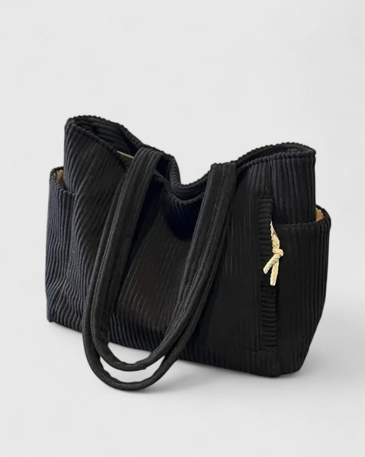 Angelique | Sophisticated Cord Tote Bag