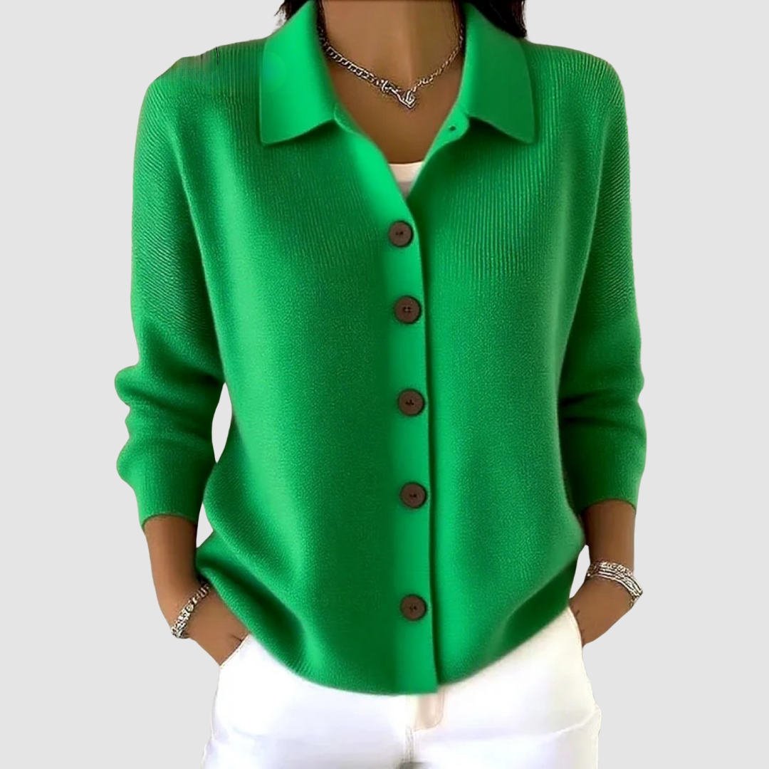 Elodie - Knitted Cardigan With Buttons