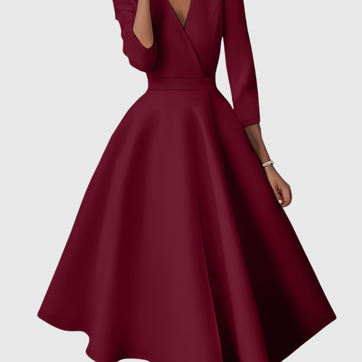 Avelie | High-Waisted Midi Dress