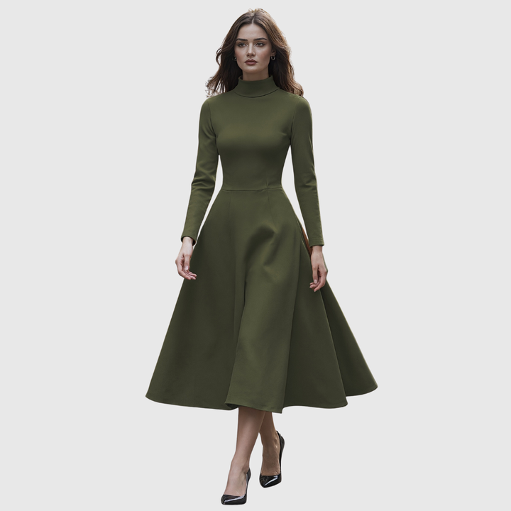 Lillie | High-Neck A-Line Dress