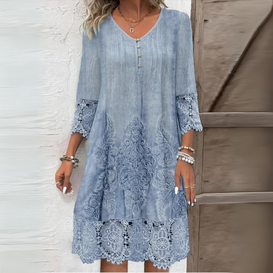 Mikayla | Elegant Lace A-Line Dress