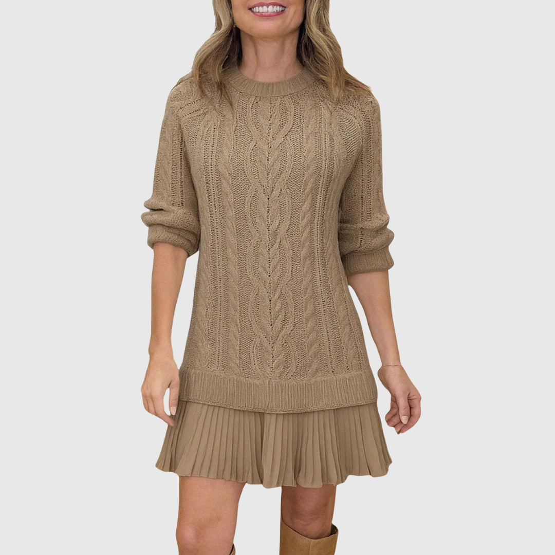 Eira | Cable Knit Sweater Dress