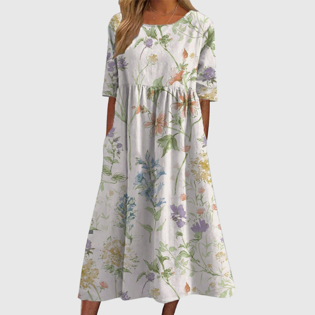Calira | Relaxed Floral Midi Dress