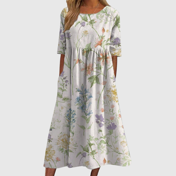 Calira | Relaxed Floral Midi Dress