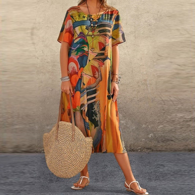 Gianna | Artistic Midi Dress