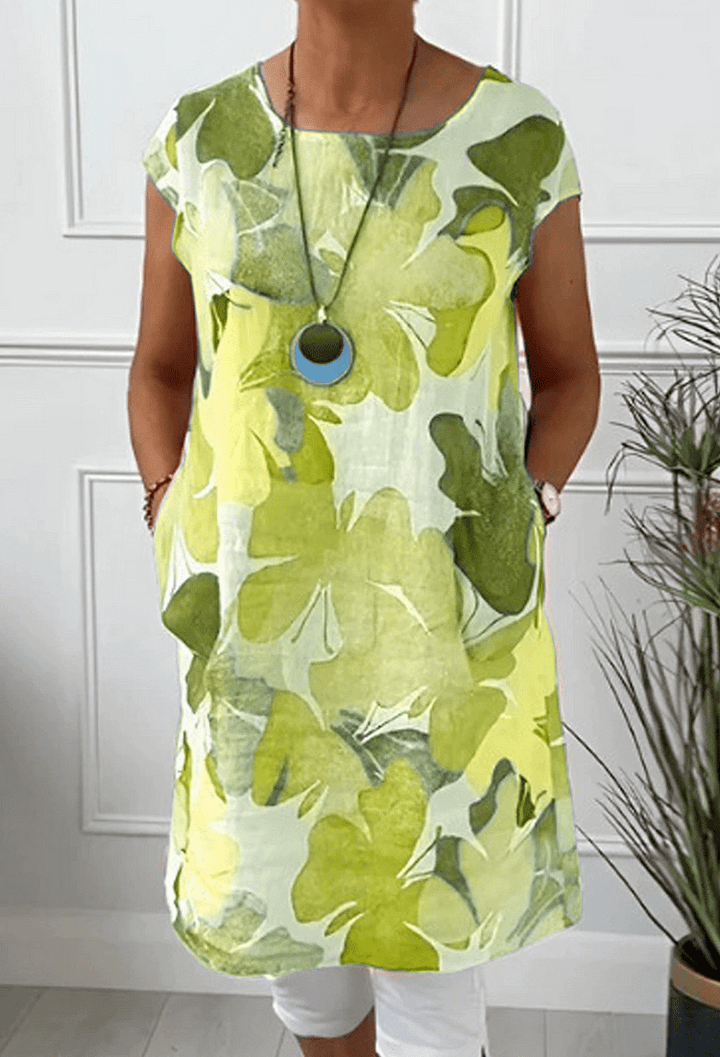 Mina | Elegant Floral Midi Dress