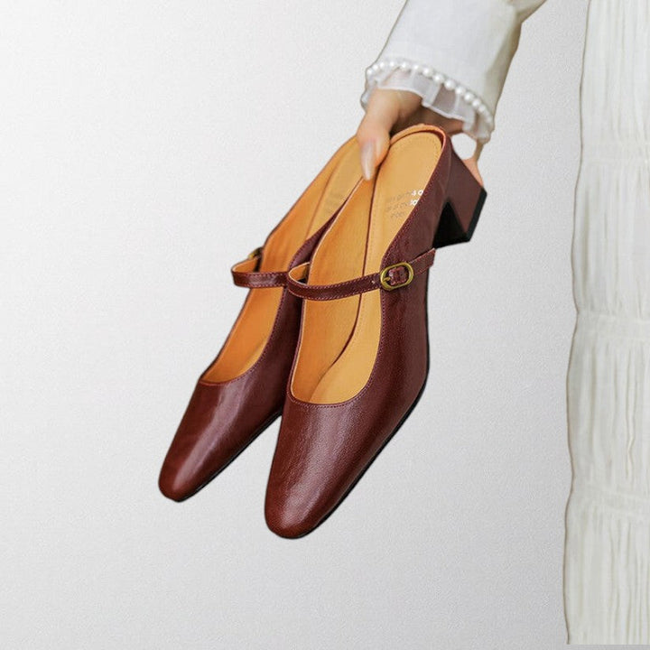 Olivia | Square Toe Mary Jane Shoes