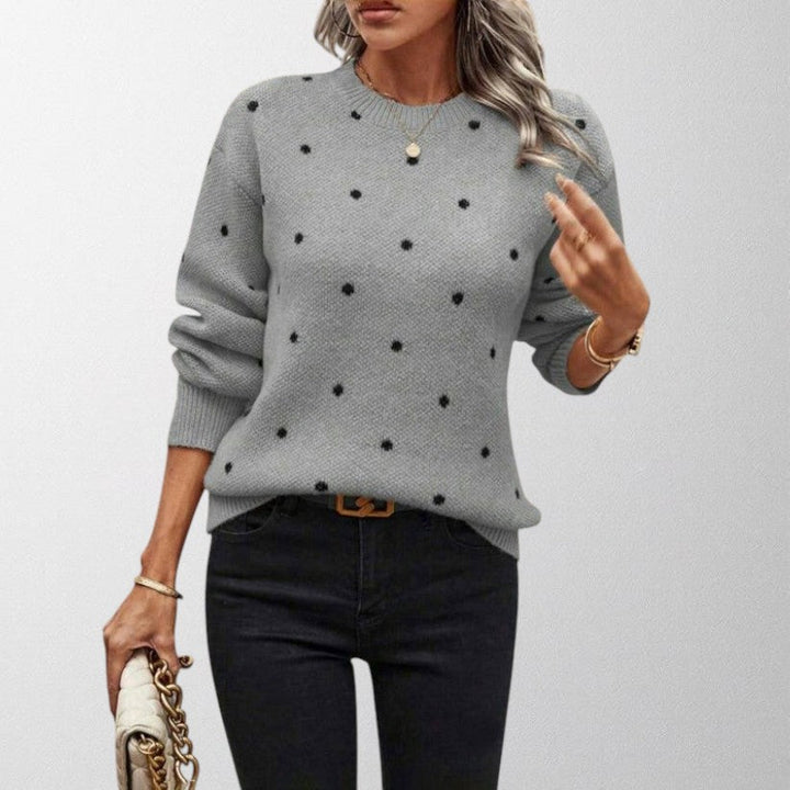 Olivia | Polka Dot Knitted Sweater
