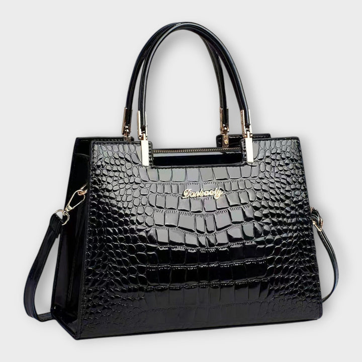 Crovella | Glossy Crocodile Handbag –