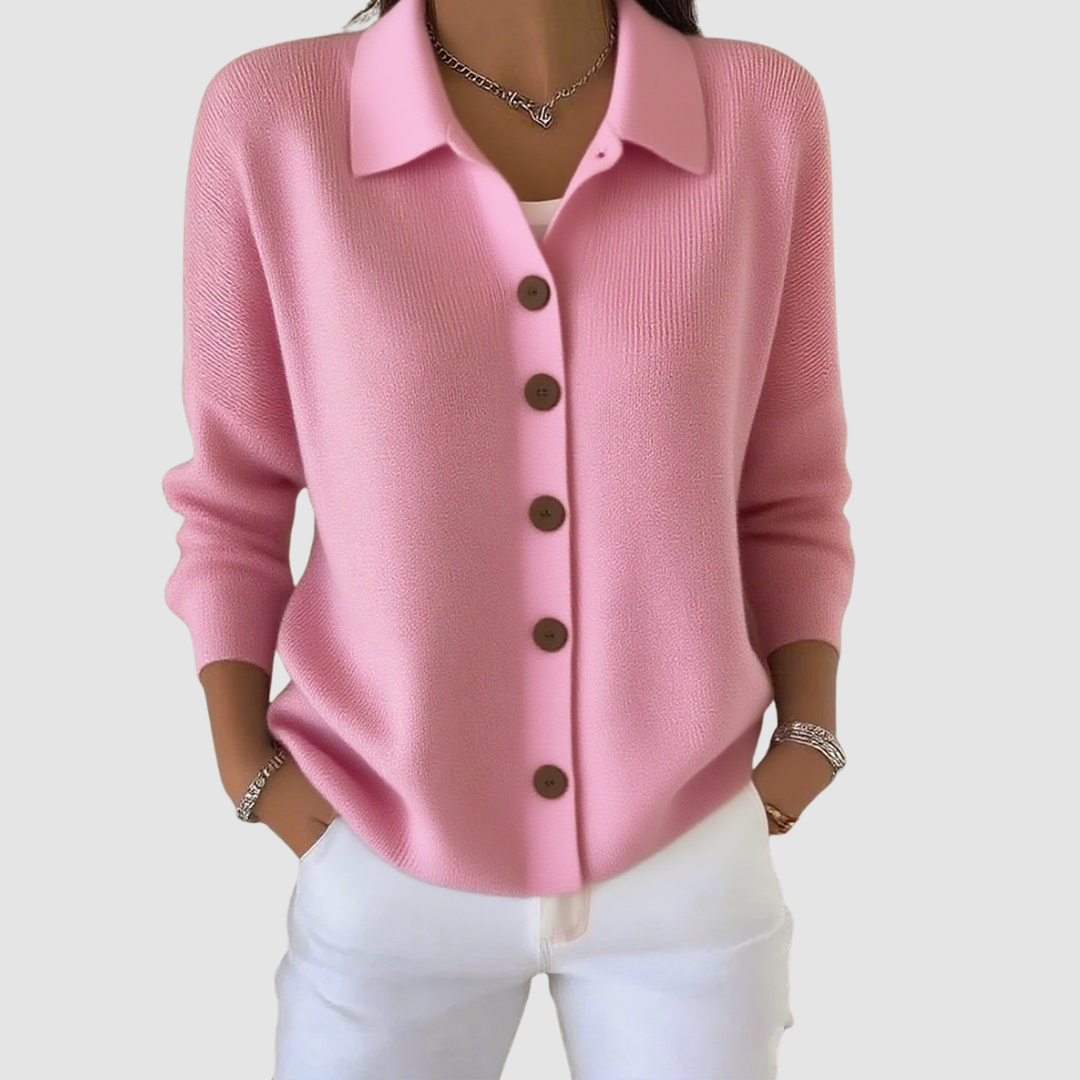 Elodie - Knitted Cardigan With Buttons