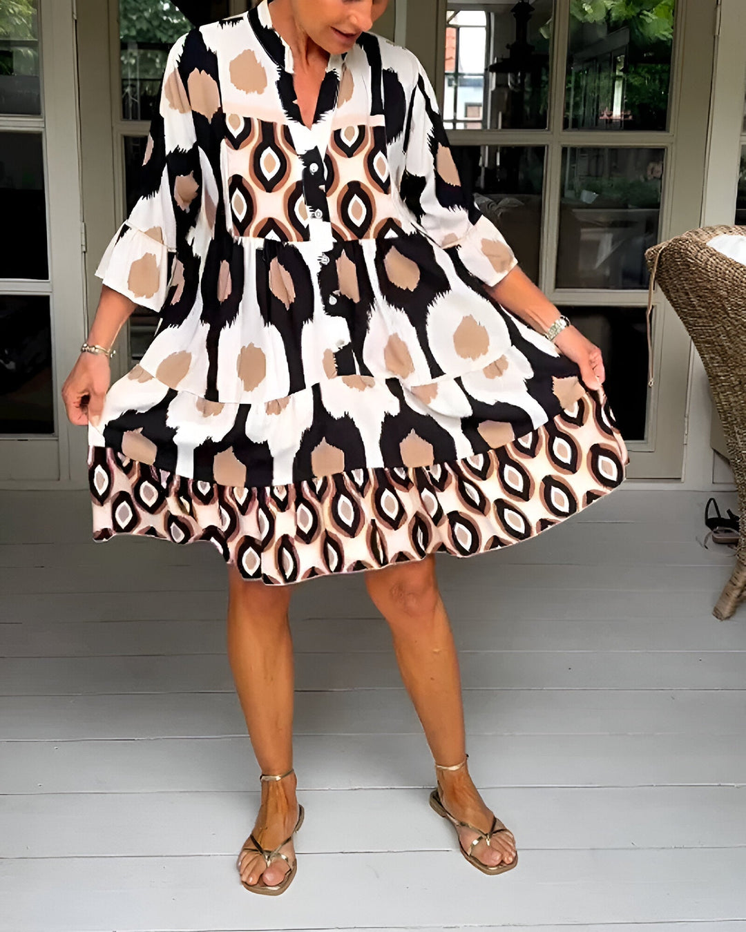 Avenia | Bohemian Tiered Dress