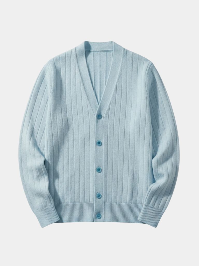 Soren | Textured Stripe Knit Cardigan