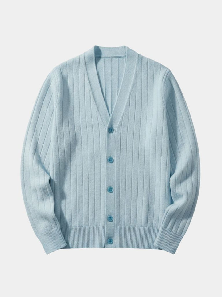 Soren | Textured Stripe Knit Cardigan