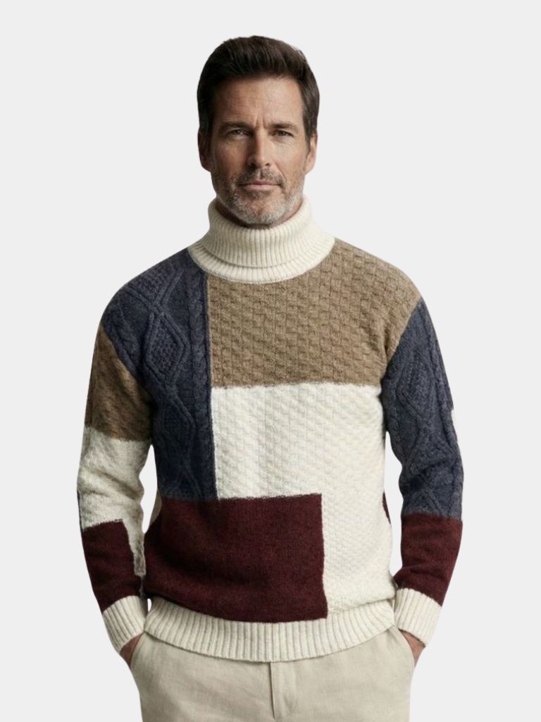 Valerio | Mosaic Artisan Knit Sweater