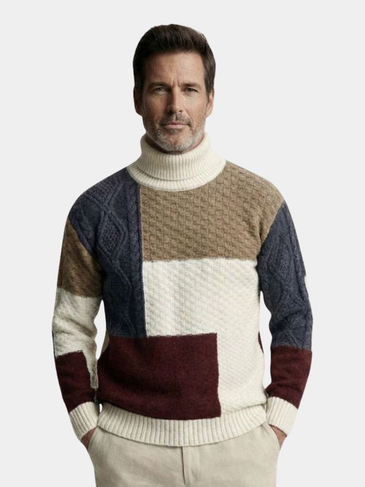 Valerio | Mosaic Artisan Knit Sweater