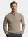 Strathmore | Stripe Quarter Zip Wool Sweater
