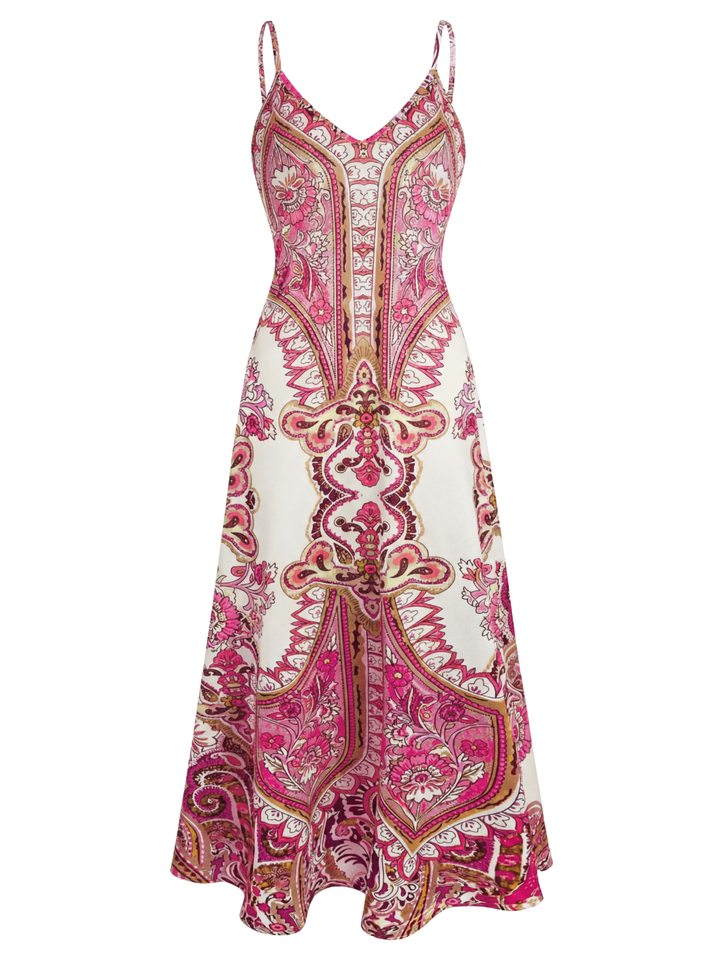 Ottilie | Boho Floral Sleeveless Dress