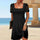 Maria | Ruffled Black Midi Dress