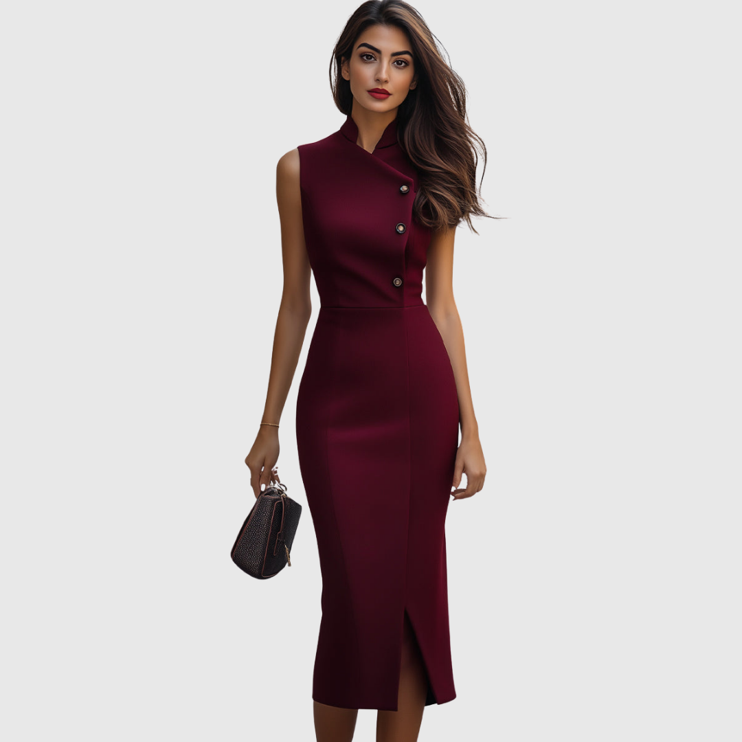 Velora | Sculpted Midi Dress