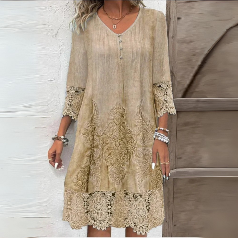 Mikayla | Elegant Lace A-Line Dress