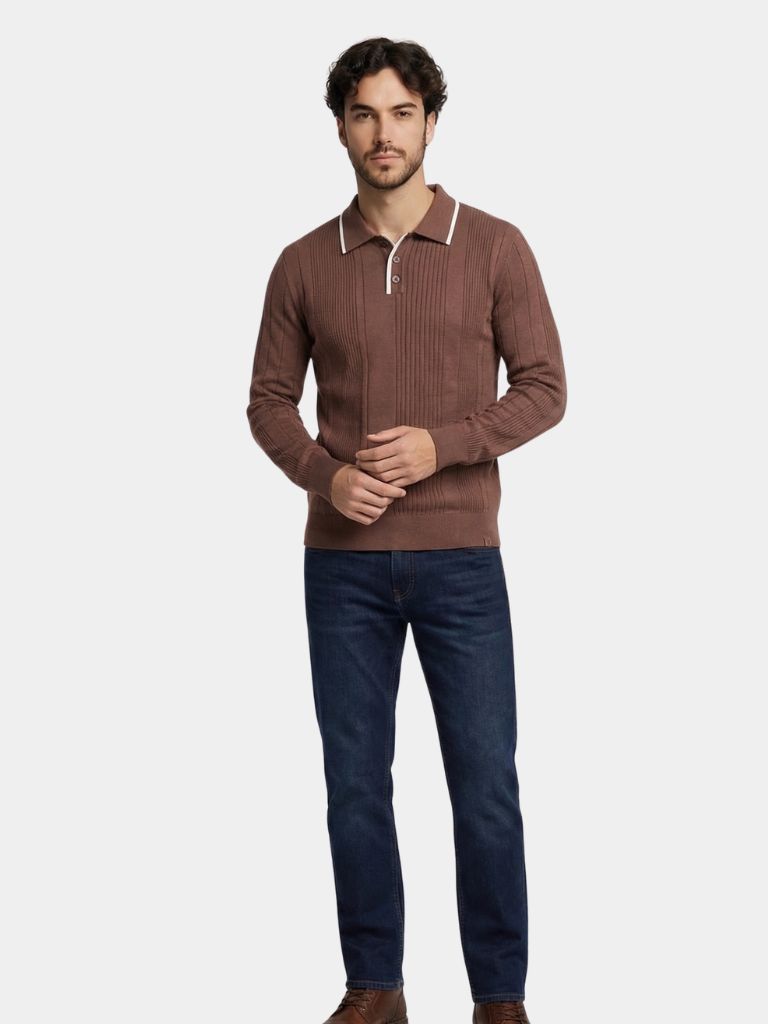 Riverton | Vertical Ridge Knit Sweater