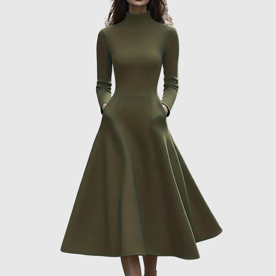 Lillie | High-Neck A-Line Dress