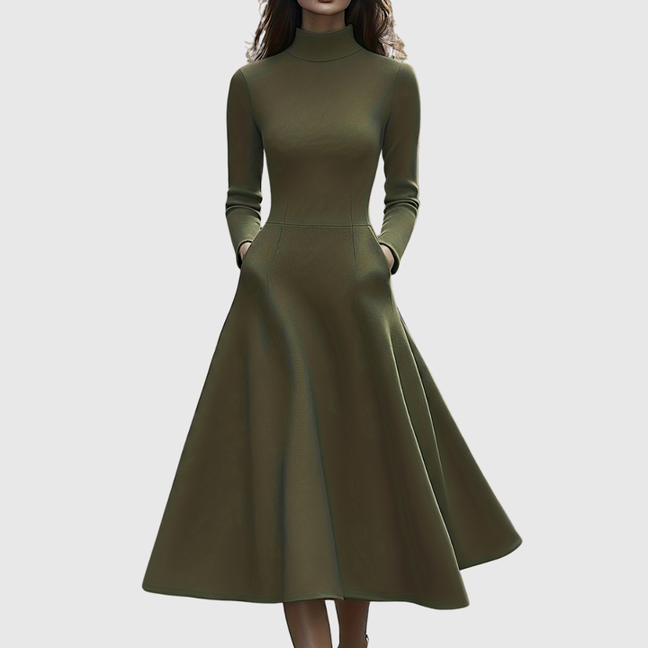 Lillie | High-Neck A-Line Dress