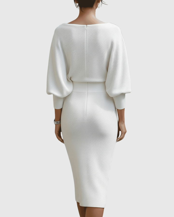 Velora | Draped Midi Dress