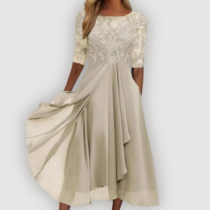 Marenna | Elegant Lace Midi Dress