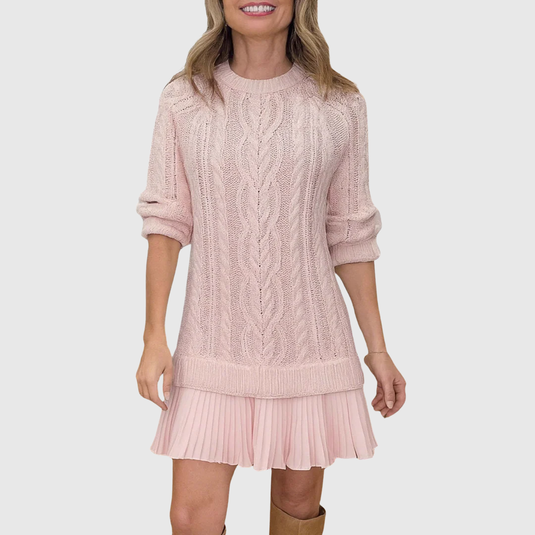Eira | Cable Knit Sweater Dress