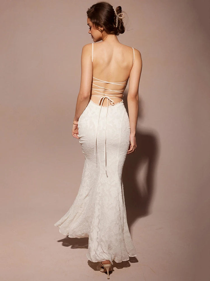 Selene | Burnout Lace Maxi Dress