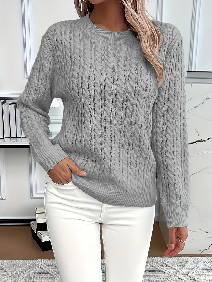 Amelia - Classic Cable Knit Jumper