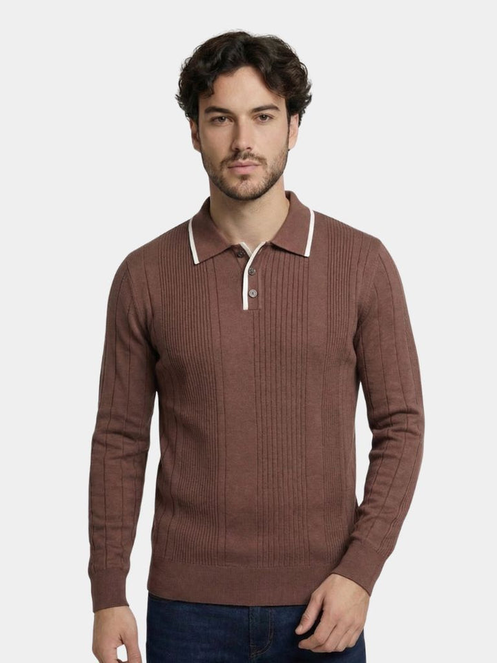 Riverton | Vertical Ridge Knit Sweater