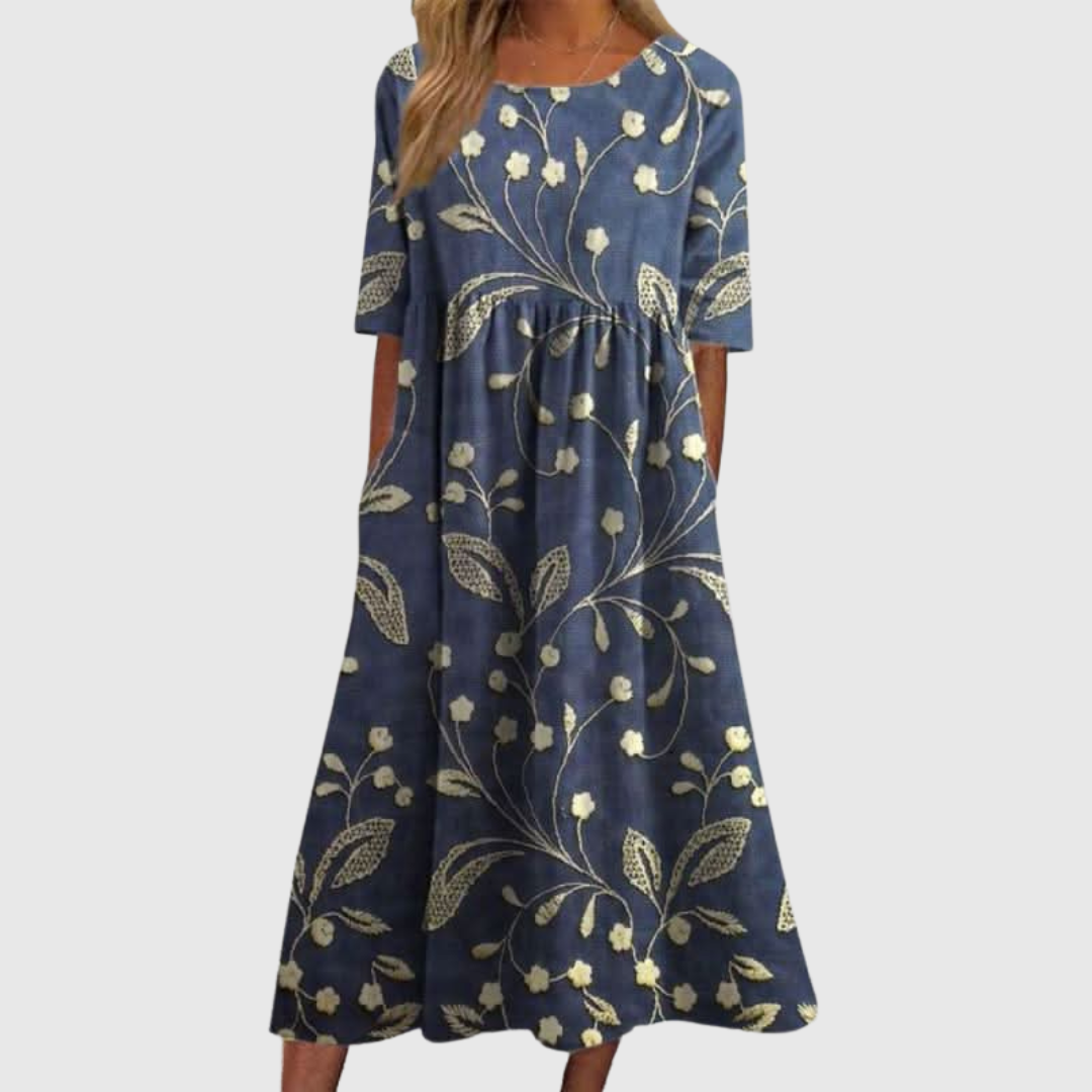 Calira | Relaxed Floral Midi Dress