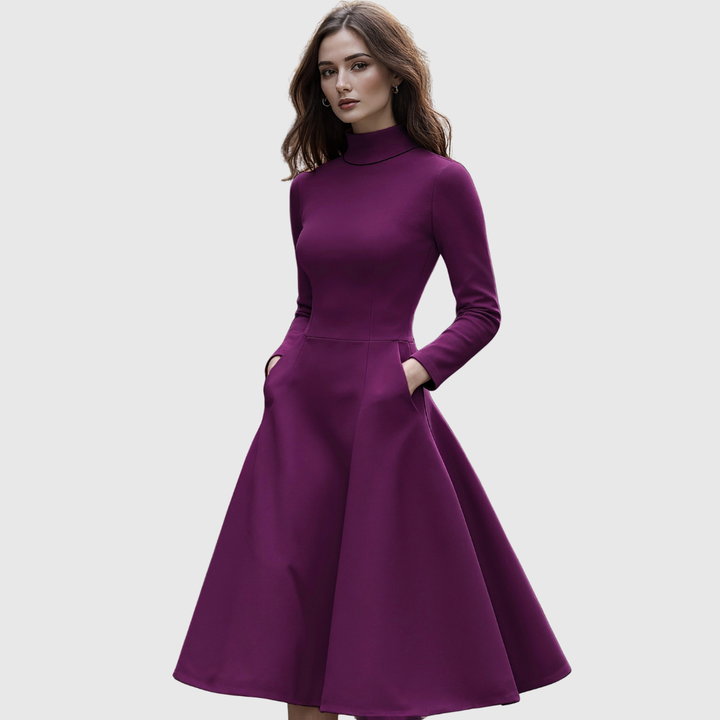 Lillie | High-Neck A-Line Dress
