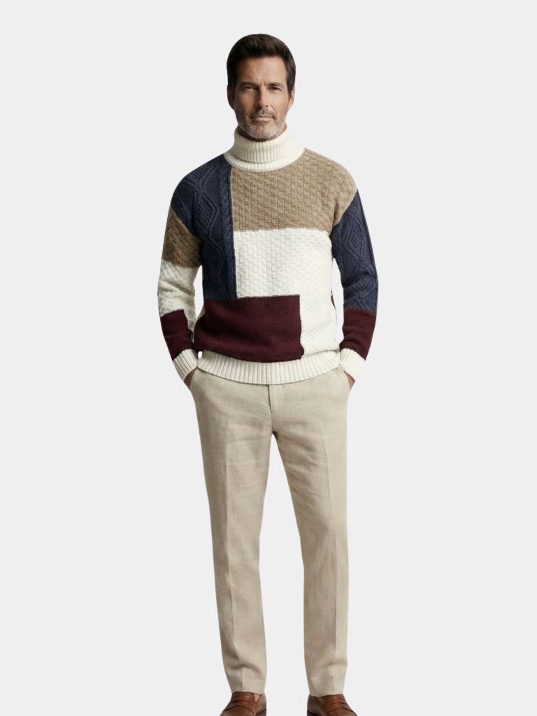 Valerio | Mosaic Artisan Knit Sweater