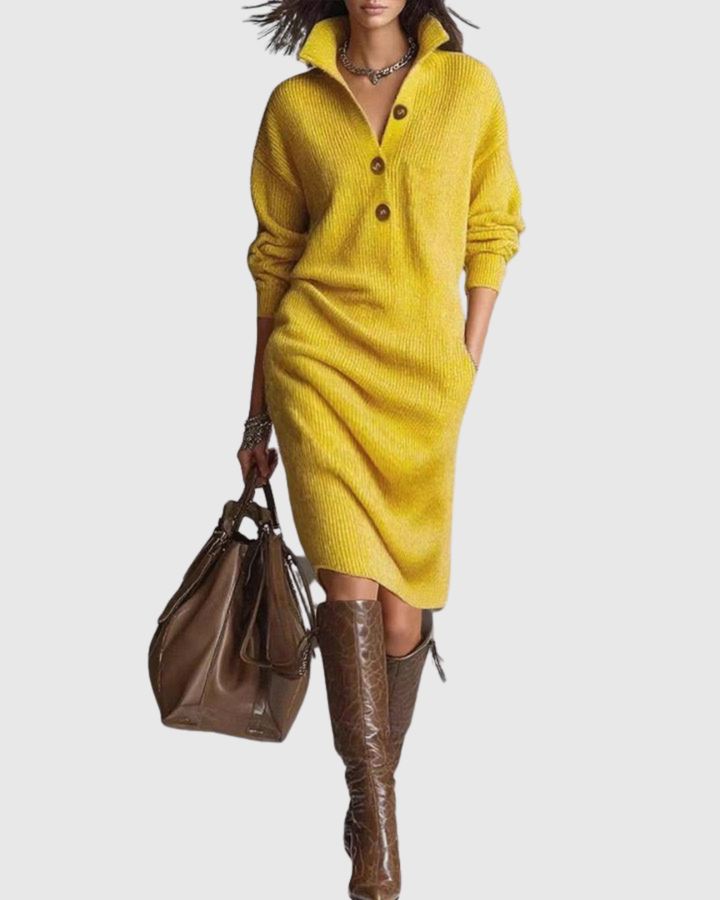 Arianell | Wool Knit Midi Dress