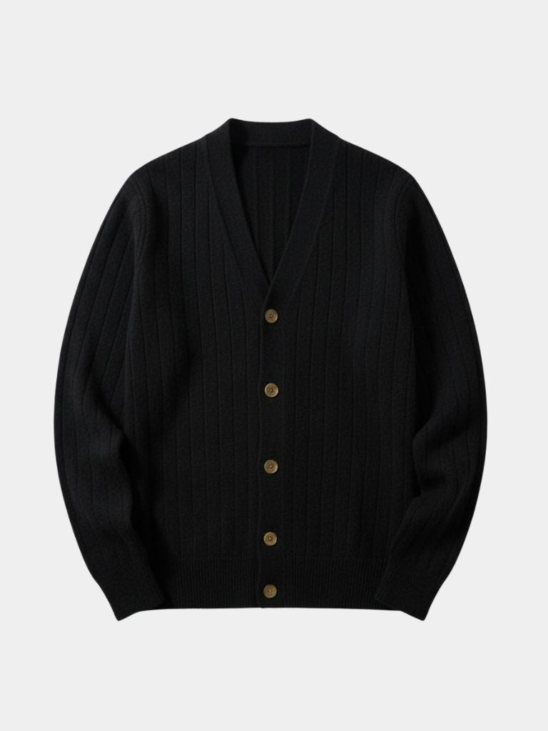 Soren | Textured Stripe Knit Cardigan