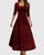 Vespera | Floral Velvet Midi Dress