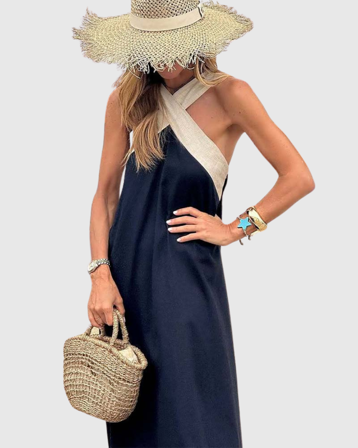 Calira | Cross-Neck Summer Dress