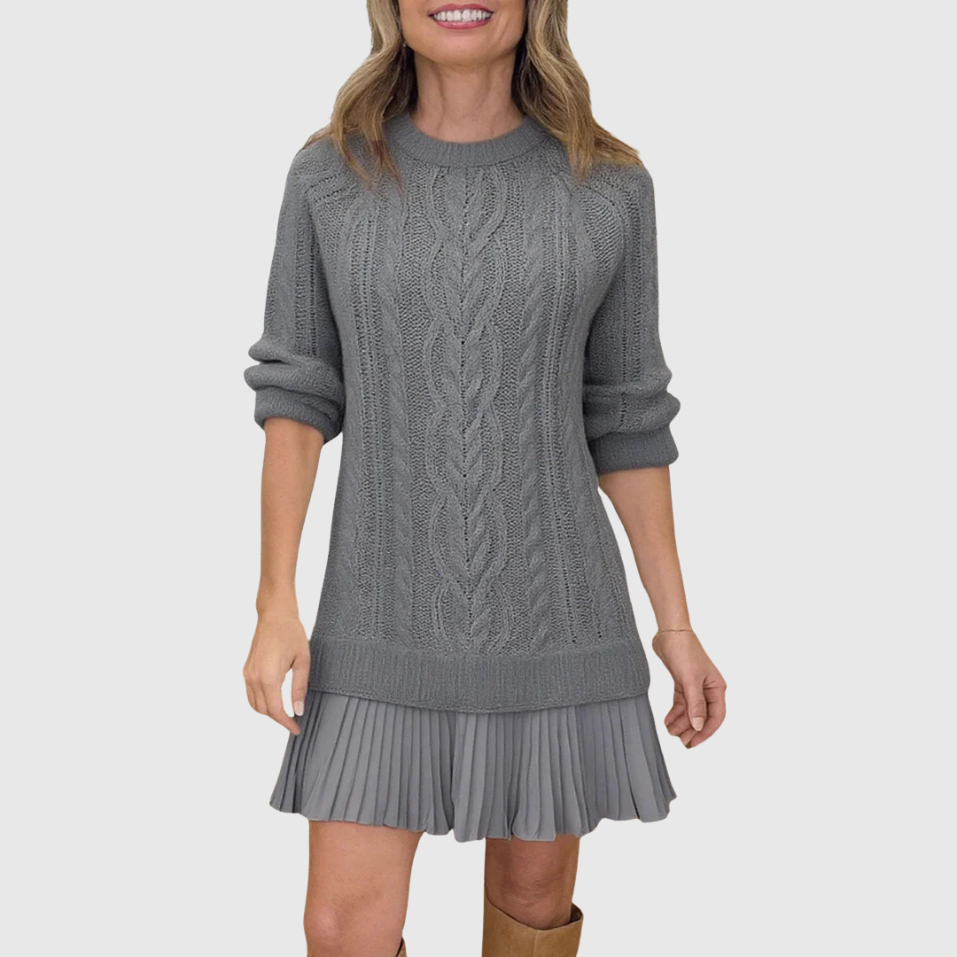 Eira | Cable Knit Sweater Dress