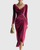 Zorelle | Velvet Pleated Midi Dress