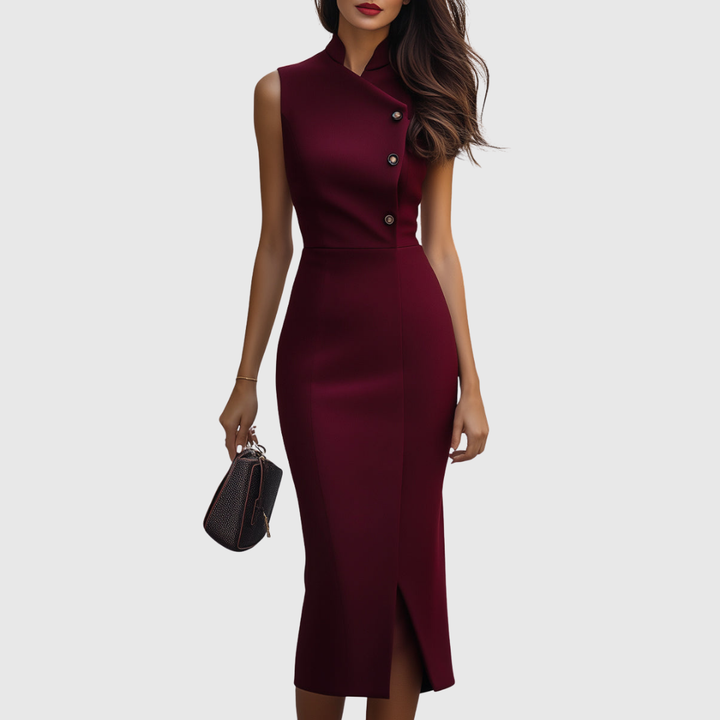 Velora | Sculpted Midi Dress