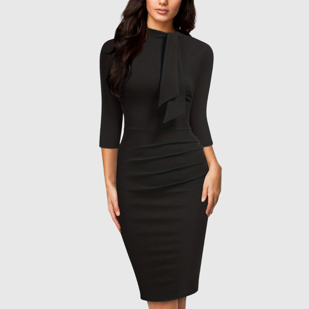 Hariethe | Tie-Neck Sheath Dress