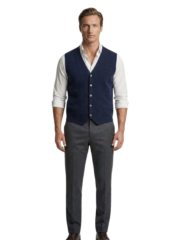 Halveron | Cashmere Cardigan Vest