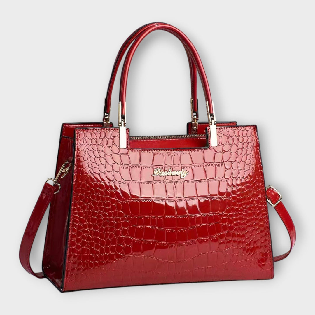 Velora | Crocodile Gloss Handbag