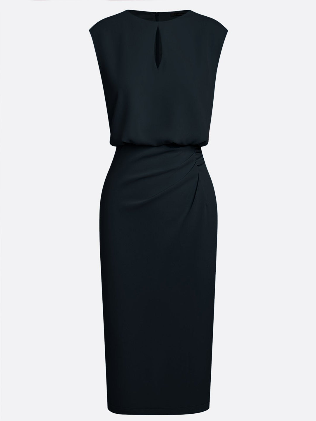 María | Chic Draped Midi Dress