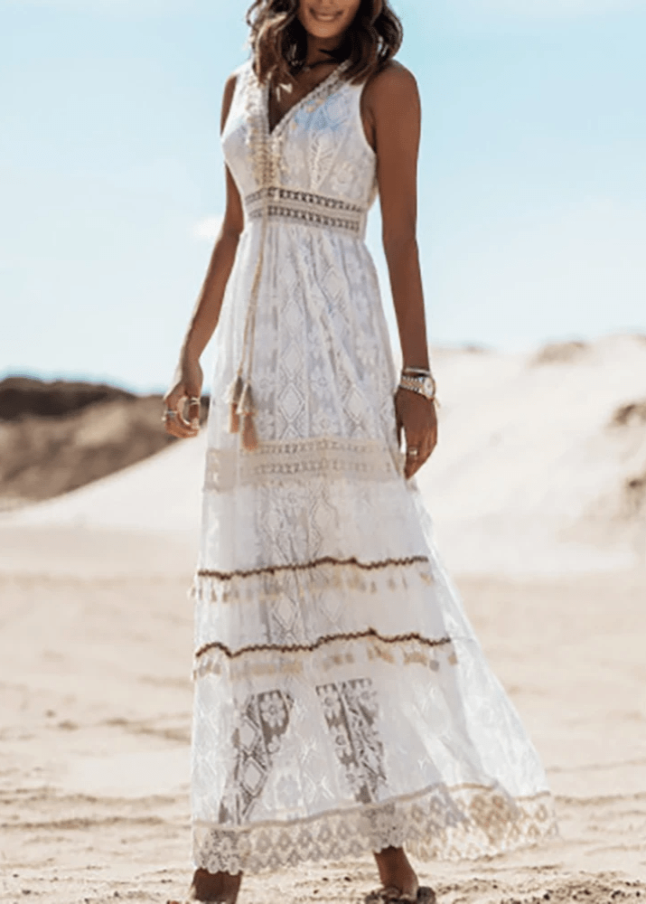 Kaia | Boho Elegant Midi Dress